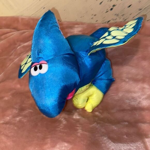 Vintage Fisher price Roaring Dinosaur Pterodactyl Dragon Puffalump - Picture 4 of 7